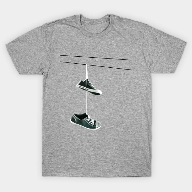 Shoes on a Wire T-Shirt by AKdesign